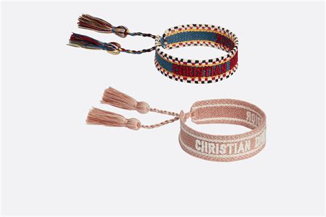 pulseras de tela christian dior|pulseras cristianas para mujer.